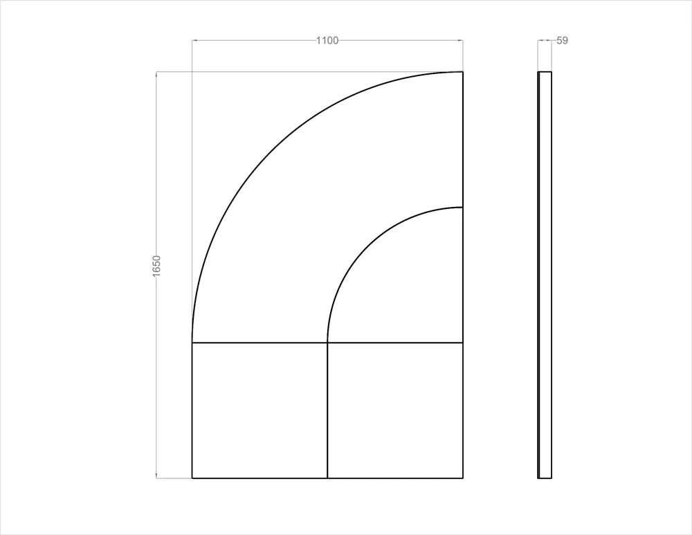 Acoustic Wall Art Panels FAN 2 dimensions Decormania UK